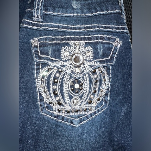 LA Idol Bling Crown Jean - Picture 3 of 6